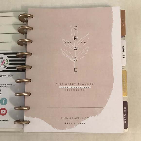 The Happy Planner Classic "God is a Promise Keeper" 18 month Faith Planner - Picture 6 of 13